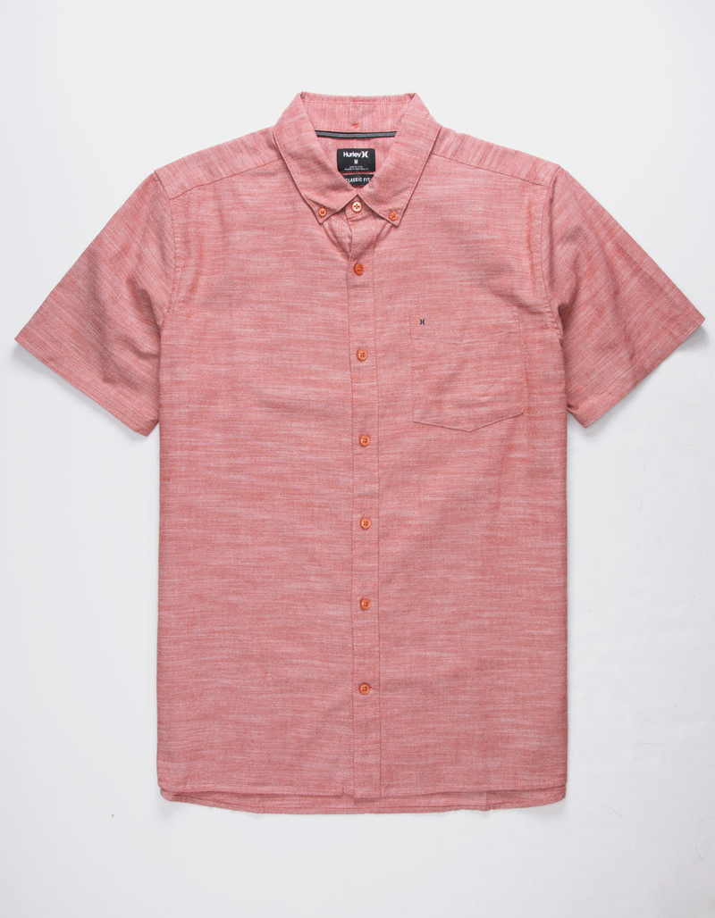 HURLEY One And Only Rust Mens Shirt image number 0