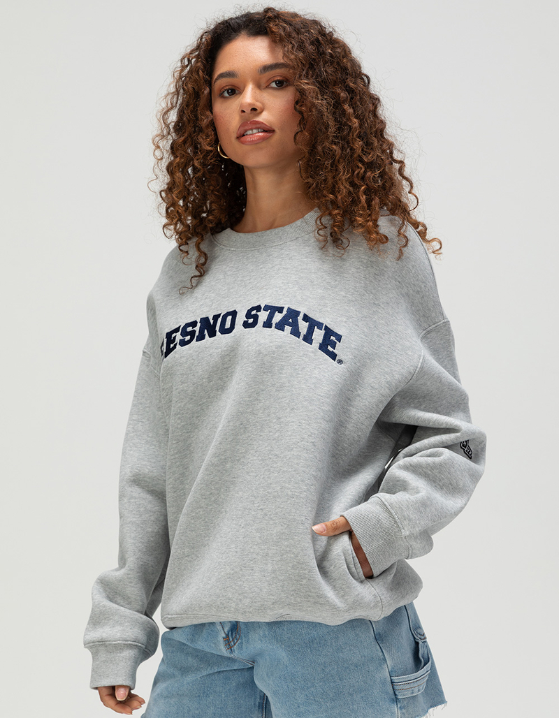 HYPE AND VICE Fresno State Womens Crewneck Sweatshirt image number 1
