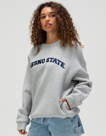 HYPE AND VICE Fresno State Womens Crewneck Sweatshirt Alternative Image
