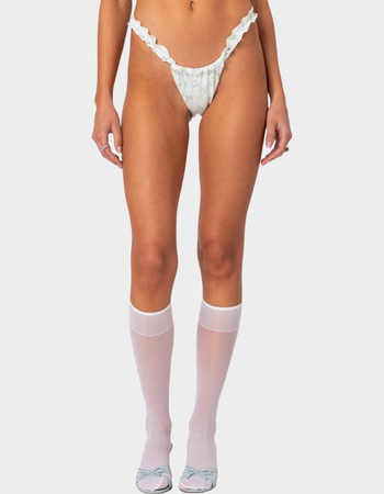 EDIKTED Floral Scrunch Bikini Bottom Primary Image
