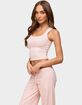 EDIKTED Linda Ribbed Scoop Neck Tank Top image number 1