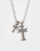 FULL TILT Double Cross Pendant Necklace image number 2
