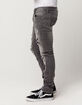 RSQ Seattle Moto Mens Skinny Tapered Ripped Jeans image number 3
