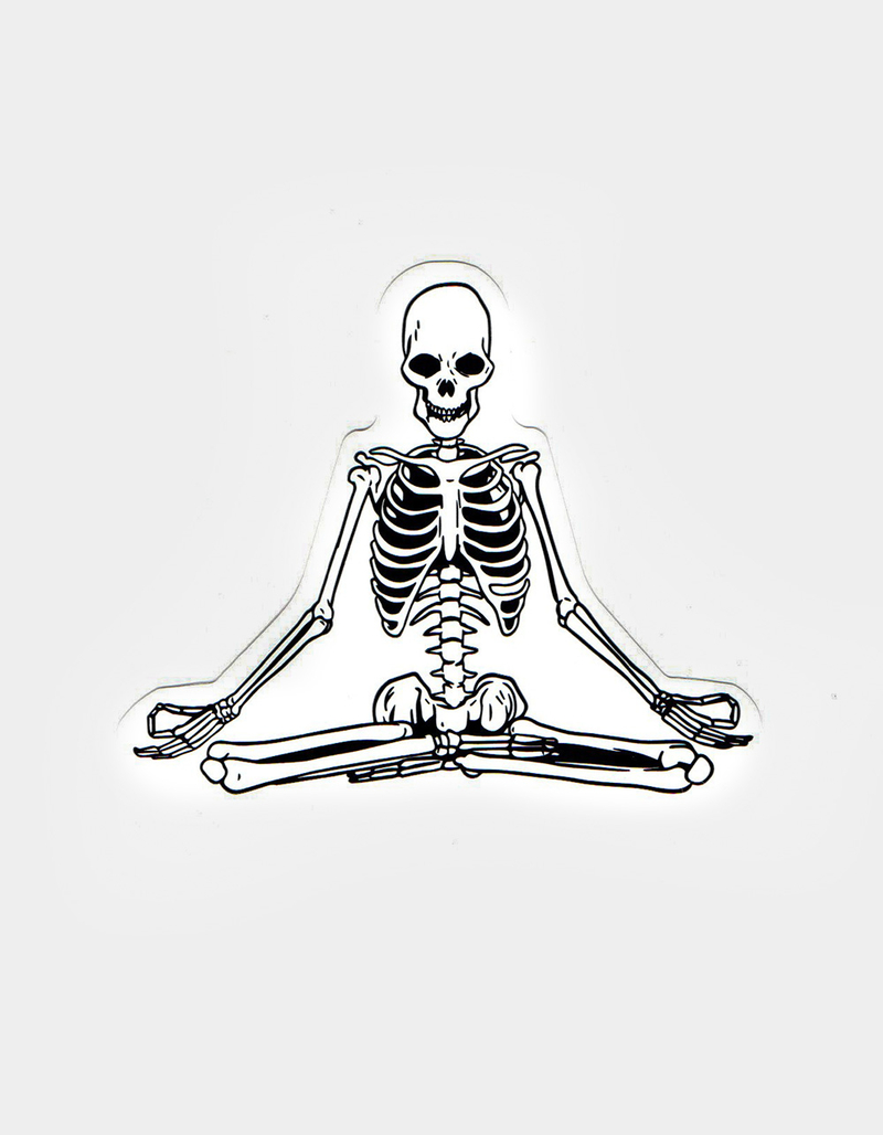 Yoga Skeleton Sticker image number 0