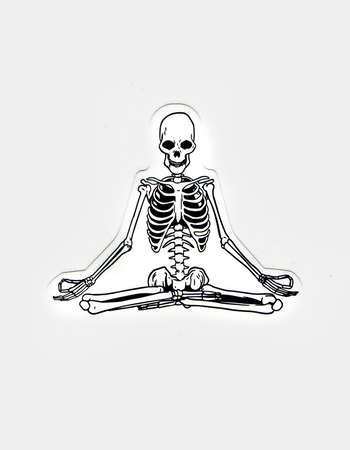Yoga Skeleton Sticker Primary Image