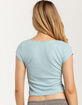 HEART & HIPS Bow Detailing Scoop Neck Womens Tee image number 4