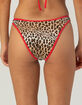DAMSEL Leopard High Leg Cheekier Bikini Bottoms image number 4