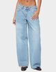 EDIKTED Rivka Low Rise Straight Leg Jeans image number 1