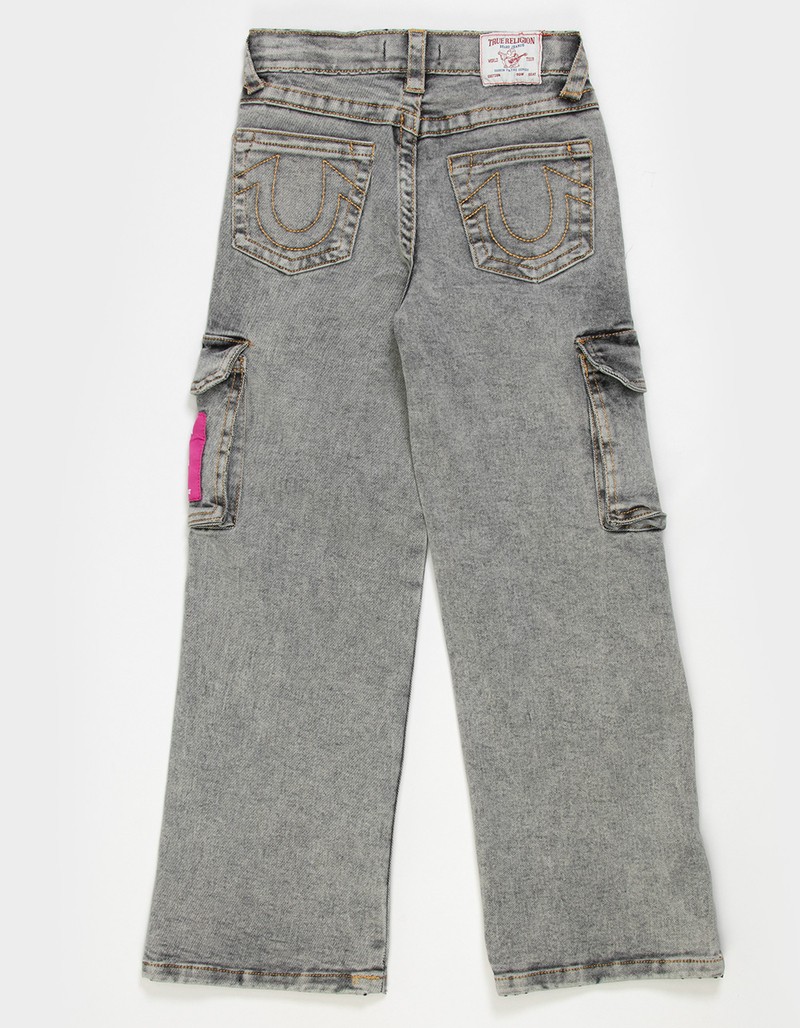 TRUE RELIGION Leila Girls High Rise Wide Leg Cargo Jeans image number 1