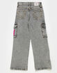 TRUE RELIGION Leila Girls High Rise Wide Leg Cargo Jeans image number 2