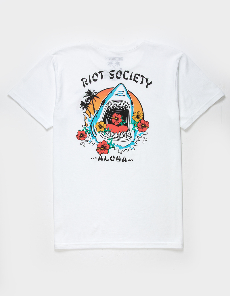 RIOT SOCIETY Aloha Shark Boys Tee image number 0
