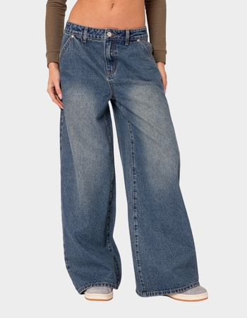 EDIKTED Super Baggy Wide Leg Jeans Primary Image