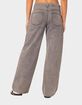 EDIKTED Tie Waist Washed Low Rise Jeans image number 4