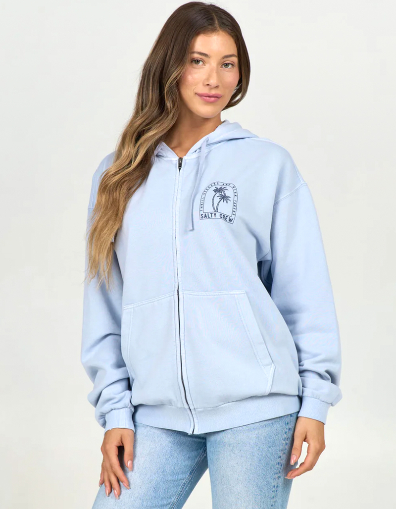 SALTY CREW Archway Womens Oversized Zip-Up Hoodie image number 0