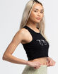 FULL TILT Skeleton Womens Crop Tank Top  image number 4