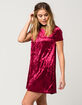 FULL TILT Velvet Tee Dress image number 2