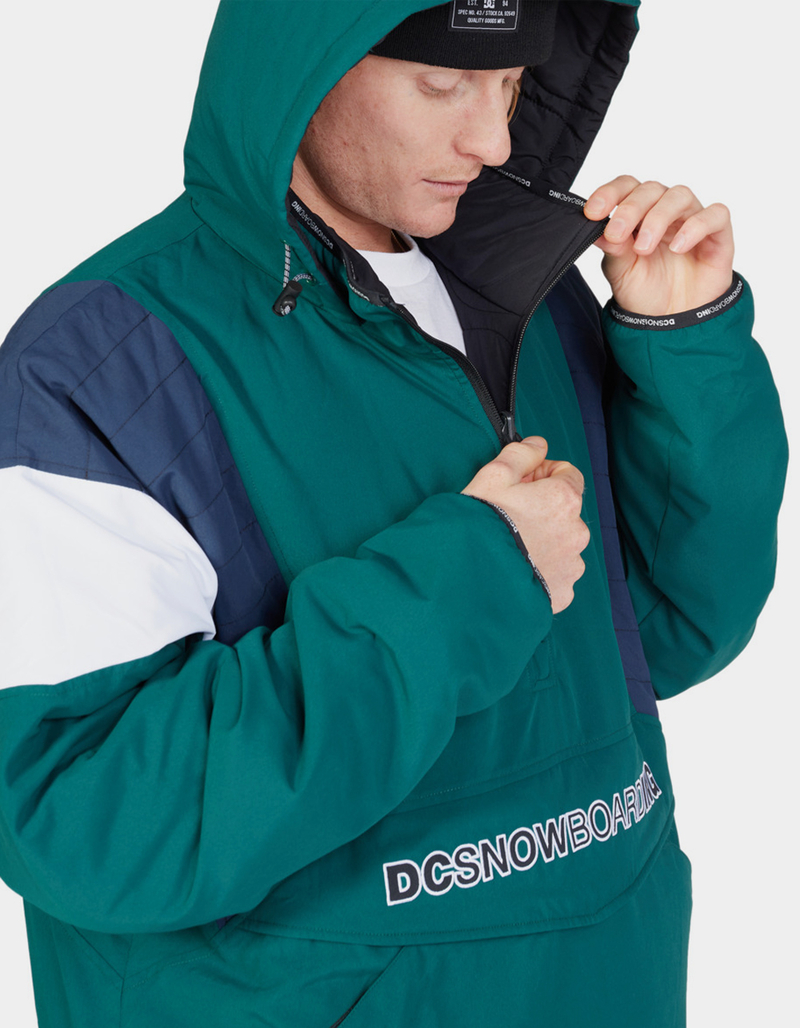 DC SHOES Transition Reversible Mens Insulated Snowboard Anorak Jacket image number 7