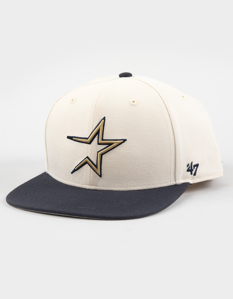 47 BRAND Houston Astros No Shot Two Tone '47 Captain Snapback Hat image number 0