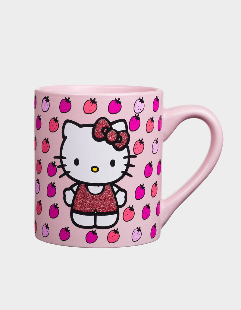SANRIO Hello Kitty Strawberry Glitter Mug image number 0
