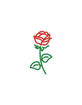 Light Up Rose Sticker image number 1