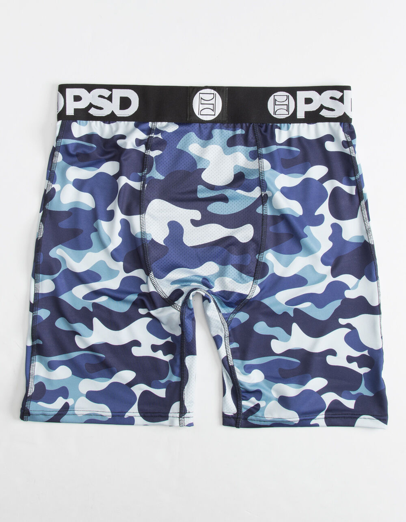 PSD Blue Camo Men Boxer Briefs image number 1