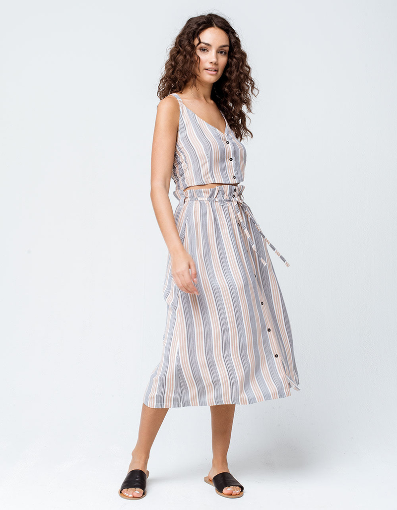 RVCA Liberty Striped Womens Crop Tank Top image number 3