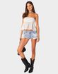 EDIKTED Lacey Cotton Scrunch Tube Top image number 2