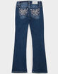 MISS ME Cross Girls Mid Rise Bootcut Jeans image number 2
