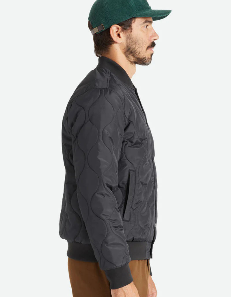 BRIXTON Dillinger Mens Quilted Bomber Jacket image number 4
