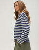 BDG Urban Outfitters Kai Womens Boxy Long Sleeve Stripe Tee image number 3