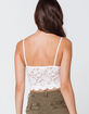 HEART & HIPS Allover Lace White Womens Bralette image number 3