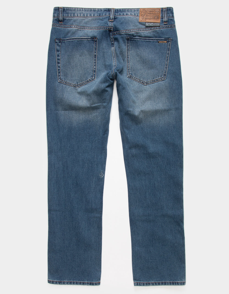 VOLCOM Vorta Mens Blue Slim Straight Jeans image number 1