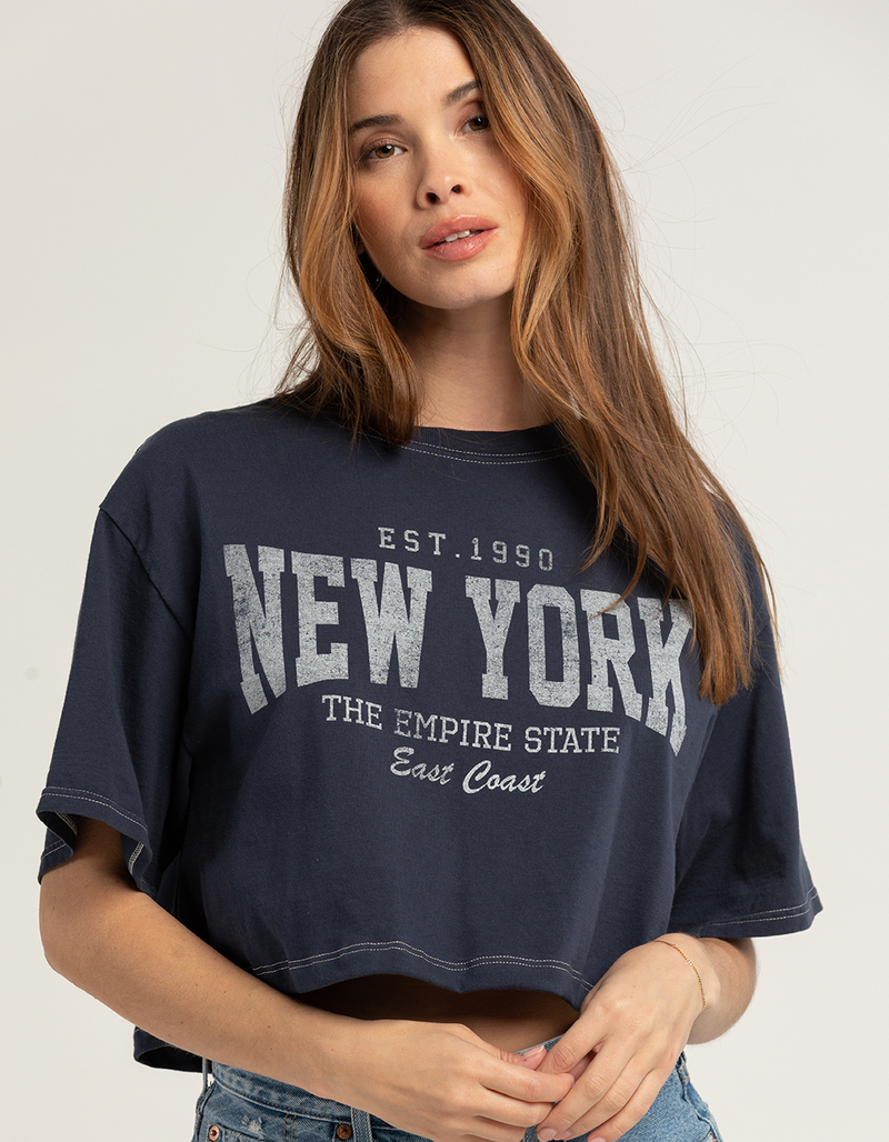 FULL TILT New York Womens Crop Tee image number 0