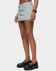 EDIKTED Spencer Low Rise Denim Micro Skirt image number 2
