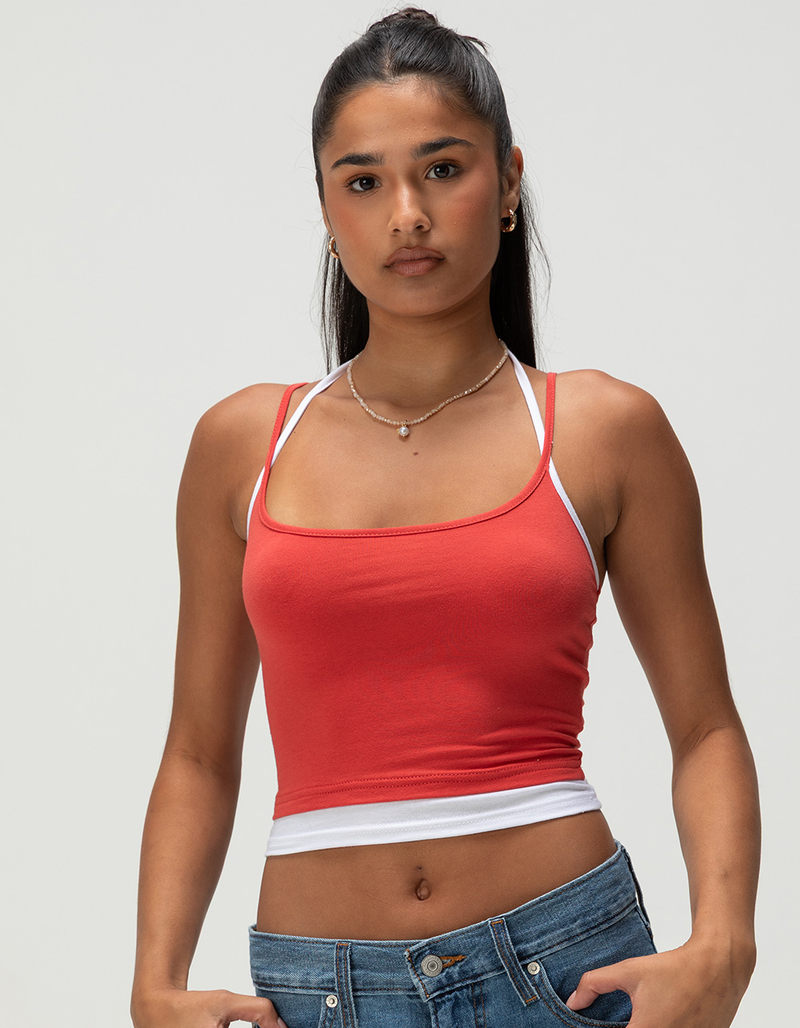 TILLYS Womens Double Layer Cami image number 4