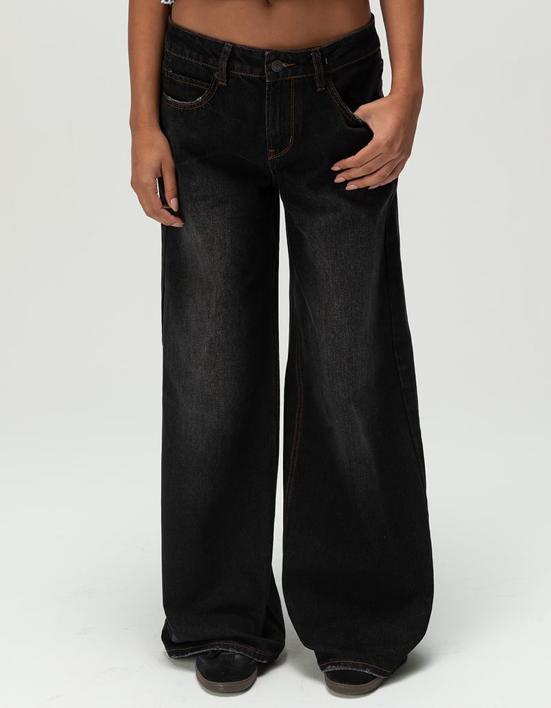 RSQ Womens Low Rise Baggy Jeans image number 1