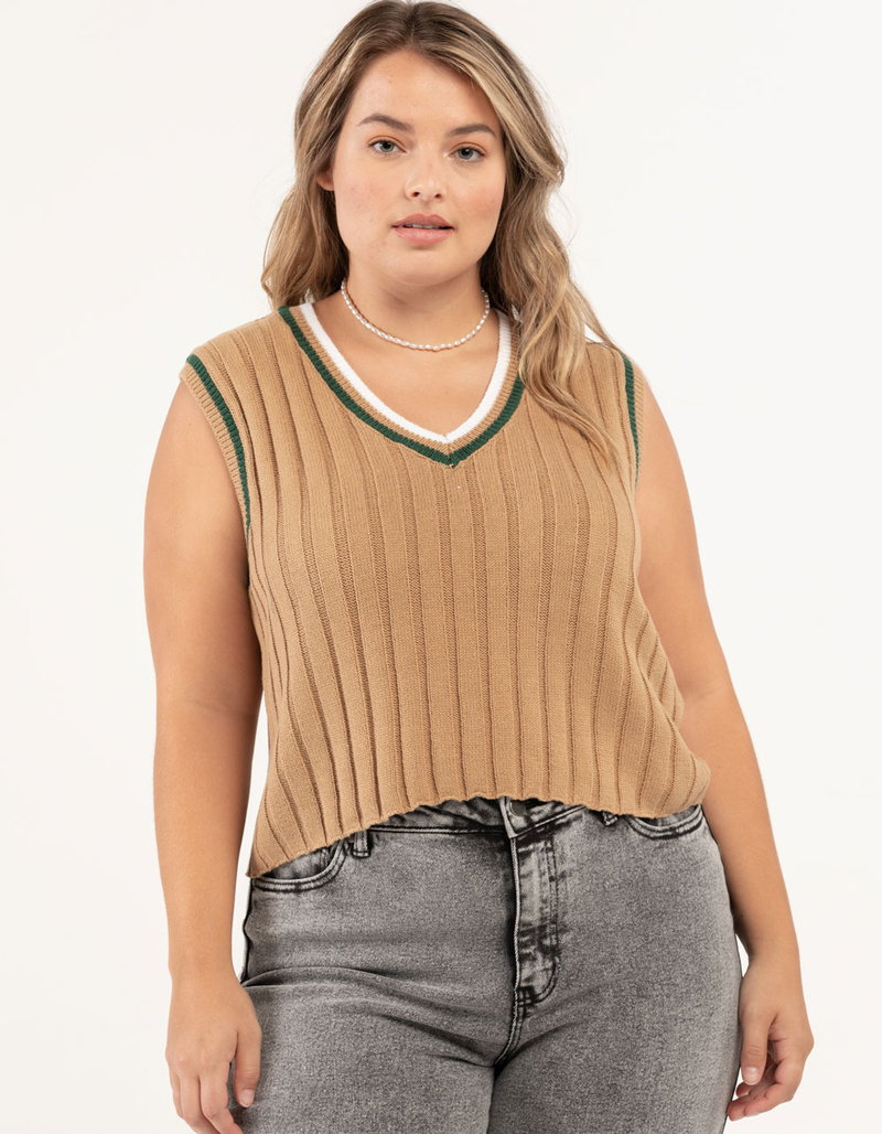 RSQ Preppy Womens Sweater Vest image number 0