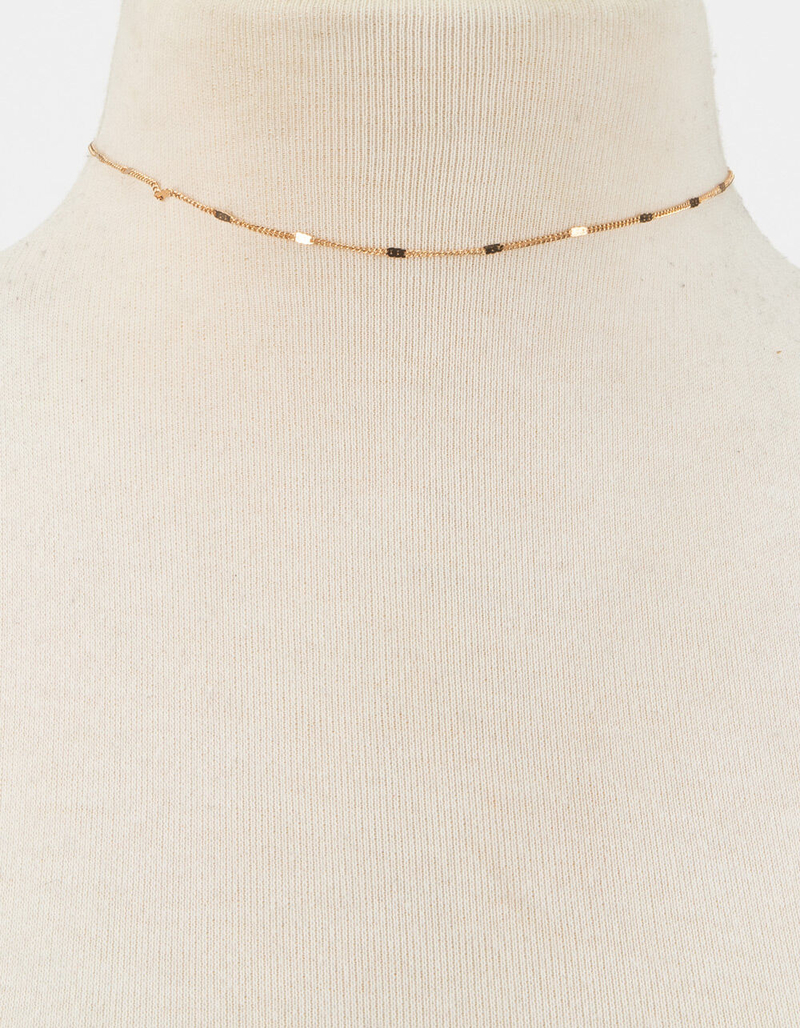 FULL TILT 5 Pack Beaded/Star/Velvet Chokers image number 4