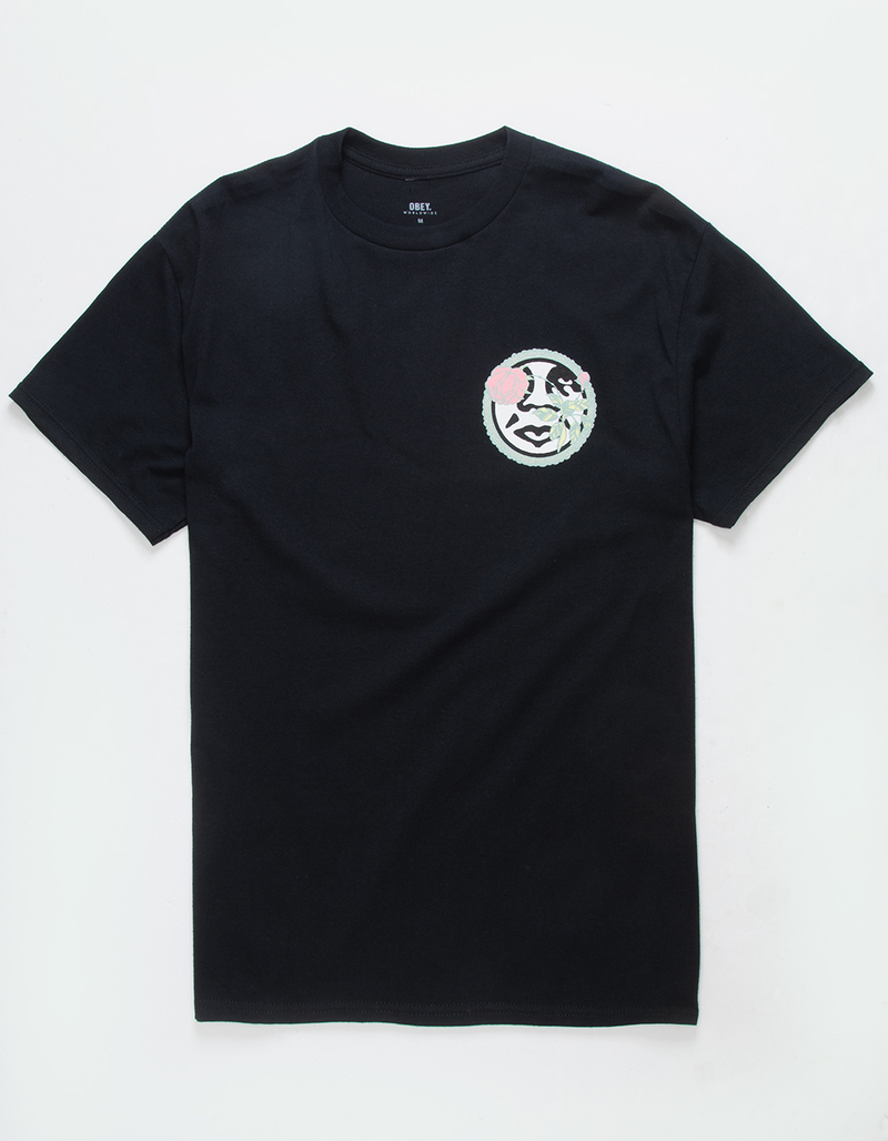 OBEY Round Rose Mens Tee image number 1