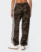 EDIKTED Camo Contrast Striped Sweatpants image number 5