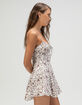 FULL TILT Texture Corset Womens Slip Dress image number 3