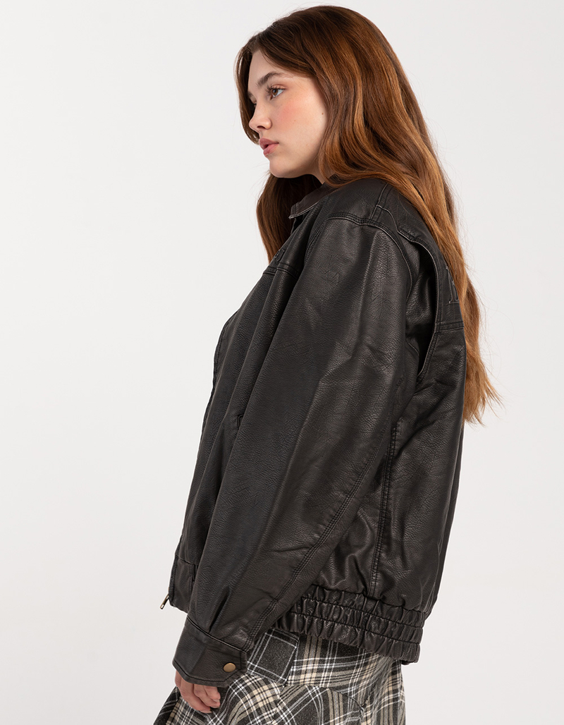 BDG Urban Outfitters Distressed Faux Leather Womens Jacket image number 2