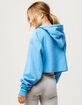CHAMPION Reverse Weave Active Blue Womens Crop Hoodie image number 3