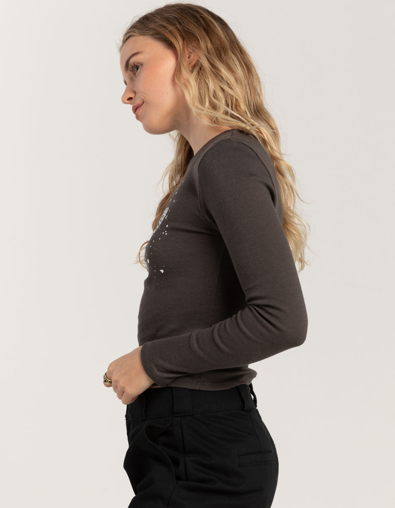 FULL TILT Butterfly Womens Long Sleeve Tee image number 2