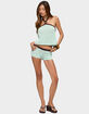EDIKTED Loli Contrast Waist Knit Shorts image number 4