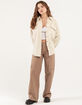 RSQ Womens Raw Edge Corduroy Shacket  image number 5
