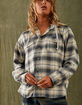 RSQ Mens Plaid Hooded Flannel image number 1