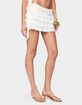 EDIKTED Sheba Asymmetric Ruffled Mini Skort image number 2