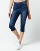 SKY AND SPARROW Super Crop Womens Denim Capri Jeans image number 4