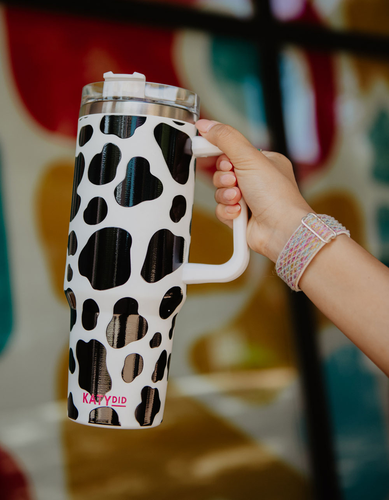 KATYDID 40 oz Cow Print Tumbler image number 1